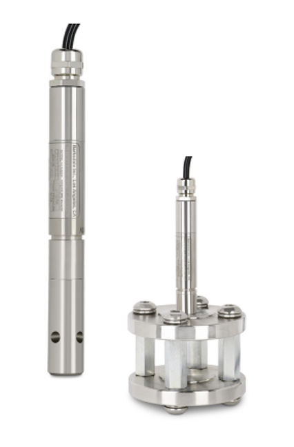 Barksdale SL5 submersible level transducer with stainless-steel construction and jacketed cable.